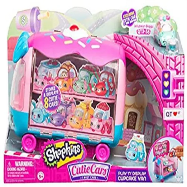 독점 큐티 자동차 미니와 Shopkins 큐티 자동차 재생 'n'을 표시 먹고 반