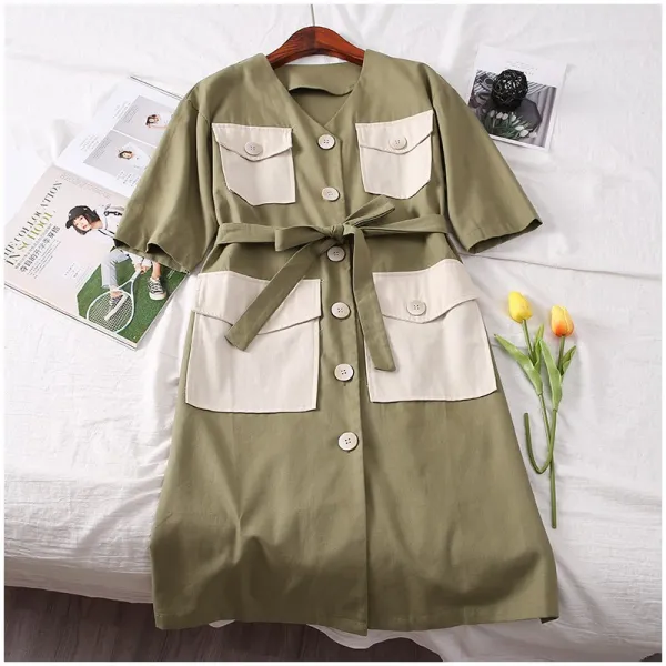 데일리 가을 감성 셔츠 원피스 아임심플