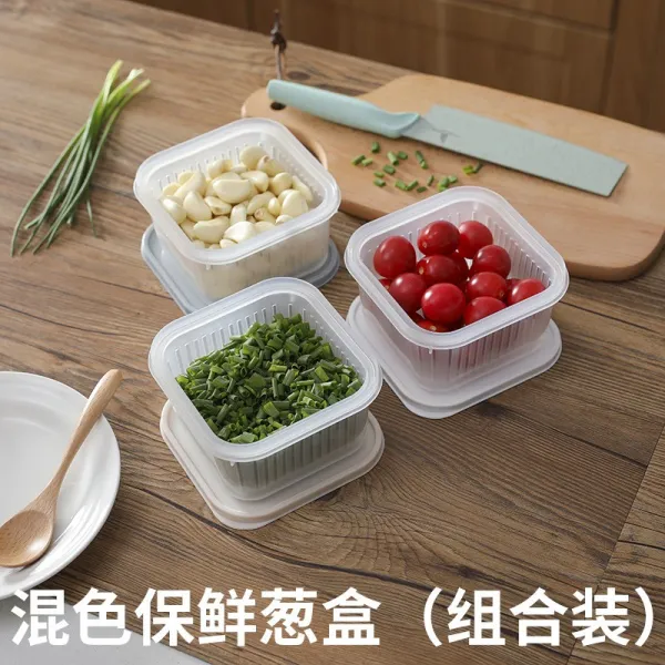 떨림음 동 샤브샤브 싱크 바구니 이중 세채 대야 플라스틱 가정용 물 과반 주방 시추 정사각형 타입 3룩혼색 96