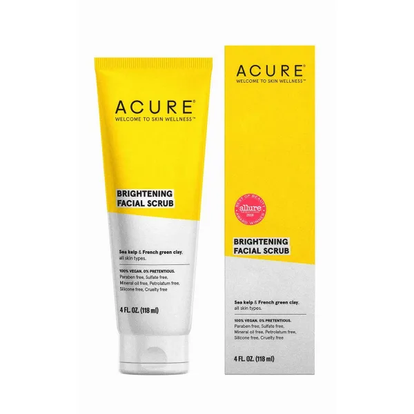 Acure 브라이트닝 페이셜 스크럽, 118ml, 1개