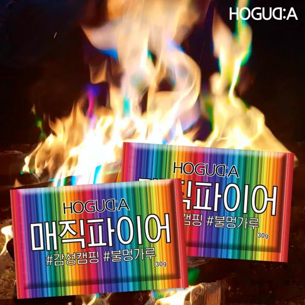 호구다 매직파이어 도깨비불 불멍 가루 30g, 5개