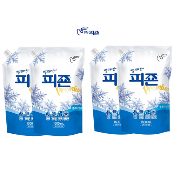호호몰 빨래엔~~피죤리필형 블루비앙카 1.6리터X2개 ~당신의 하루에 신선함을~, 2set