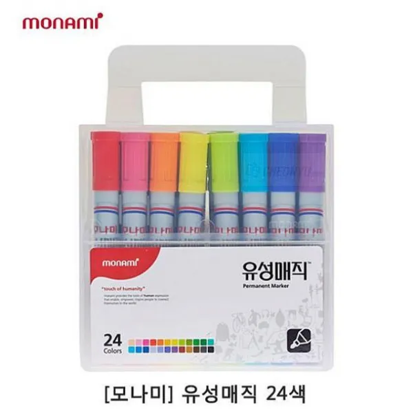 승호케미 유성매직 24색 1P 슬림유성매직 매직펜 네임펜 유성 매직, 해당상품