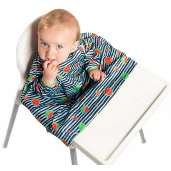WeaningBib BIBaDO아기 먹이 주기 Coverall이 모든 높은 의자에 끈을 묶어 BLW에 이상적임