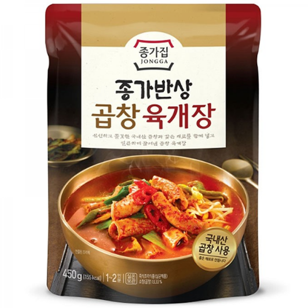 종가집 즉석국 13종 우거지 미역국 시래기 김치찌개 선지국 알탕 순대국 곱창전골 추어탕 황태해장국 순두부찌개 곱창육개장 곰탕, 12번, 450g