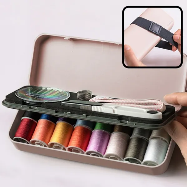 휴대용 바느질세트 반짓고리 여행 가정용 바느질함 화이트