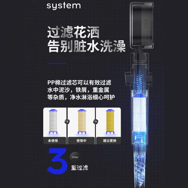가압화살분사 샤워샤워 욕실대출수 가압세트욕패 초강력 비련봉두, 클래식 세단 증압 대출수 은색 4