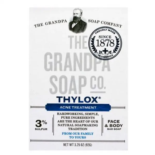 The Grandpa 비누 Co. Face & Body Bar 비누 Thylox Acne Treatment3.25 oz (92 g)