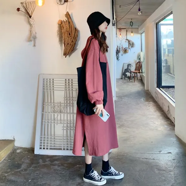 맵시닷컴 여성 후드원피스 PJ406