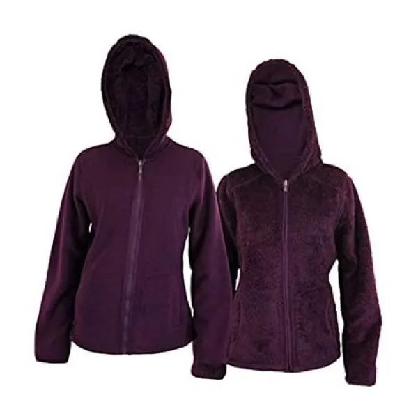 비바람에 견디는 여자의 뒤집을 수있는 가득 차있는 Zip 두건 극지 양털 가짜 모피 재킷 색깔 선택권 Pro