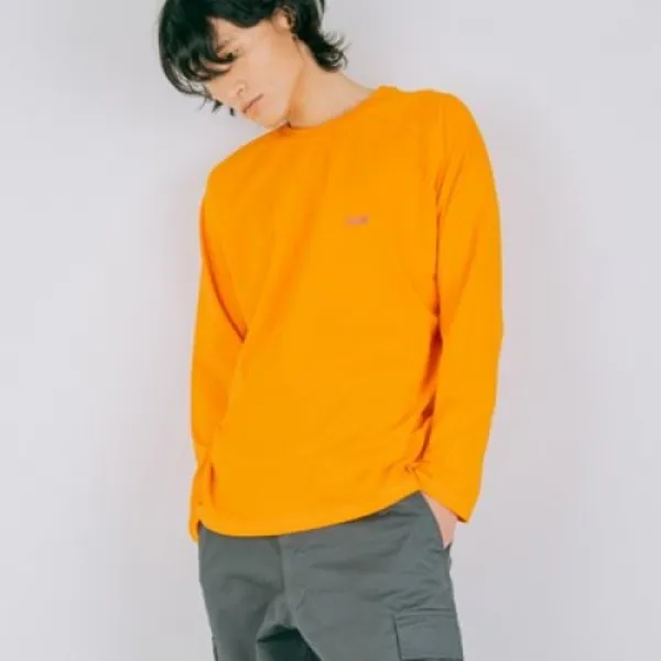 [텐바이텐] Basic Logo Back Side Printing Raglan t-shirt_orange