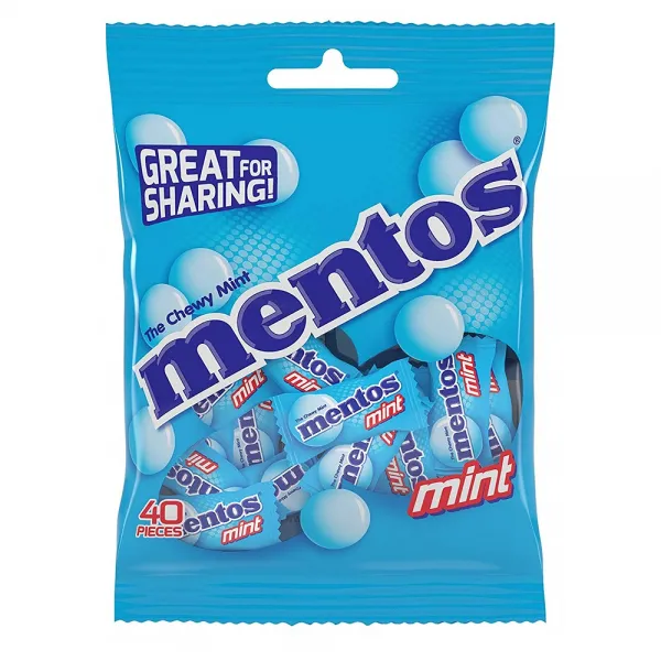 멘토스 츄위민트 Mentos Chewy Mint Candy Individually Wrapped Bulk 40개입 3팩