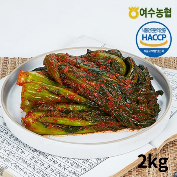 여수농협 여수돌산 갓김치 2kg (국내산 100%), 단품