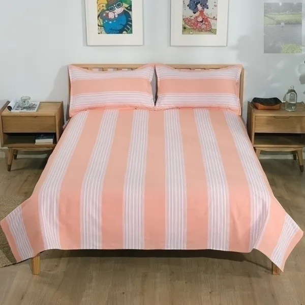 정식 양면이불 클래식패브릭 4종 품 키트 페어 유러피안 12m 사계절 통용 핫한 겹 귤색 난조