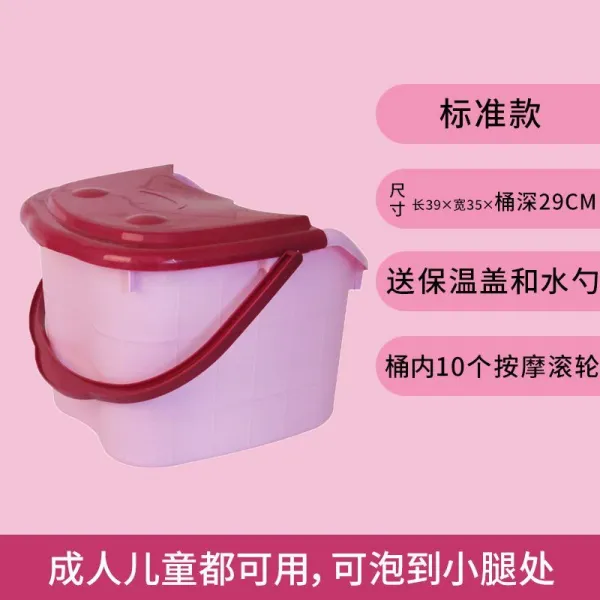 오흔 같은스타일 무릎넘어 성 물이 가늘다 깊은 훈증 일체 가정용 비닐 플라스틱 덥개 포함, J48 -핑크 표준형   균등하게 함
