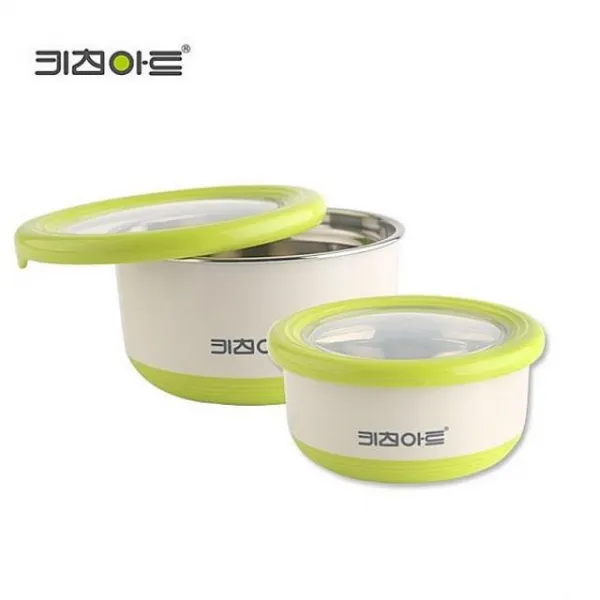 차이나차차 키친아트 라팔 더블 푸드박스 2종세트 420ml 730ml 밀폐용기 세트