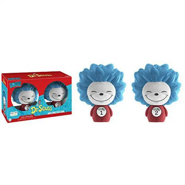 Dorbz Dr. Seuss Flocked Thing 1 & Thing 2 독점적 인 2 팩 Funko 13028-DZ