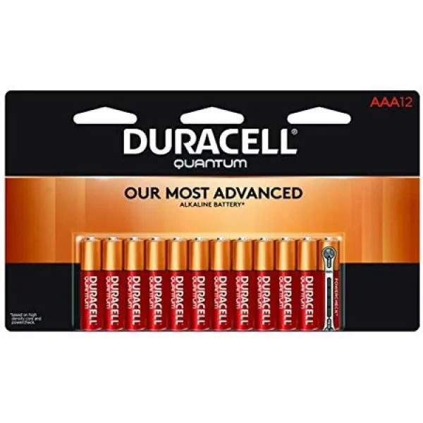 Duracell 듀라셀 - 양자택일 알칼리성 배터리 - 장기 지속 다용도 배터리 3배 - 가정 및 기업용 - 12개, 상세 설명 참조0, 상세 설명 참조0