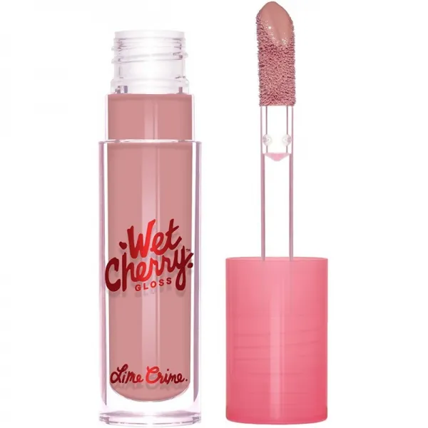라임 범죄 습식 체리 립 글로스 (NAKED CHERRY). 누드 블러쉬의 하이 샤인 끈적 거리지 않는 립 글로스., 1, 단일상품