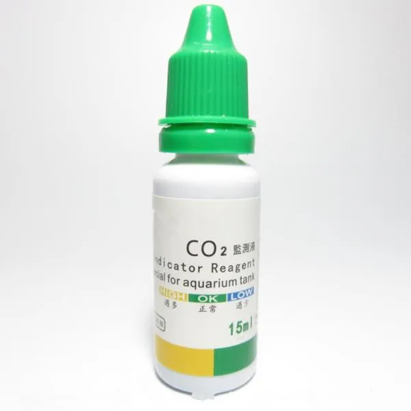 15ml 병에 넣어 진 이산화탄소 물고기 탱크 수족관 생활 조건 경량 감시 지시자 해결책 하락 휴대용 액체, 한개옵션0