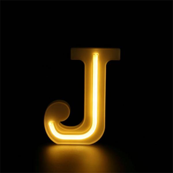 가정용 조명 LED USB 편지는 거는 서있는 백색 플라스틱 편지를 불이 켜집니다SSB90604104J, J