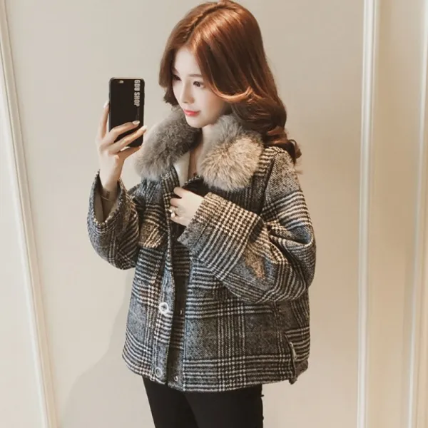 칠나무 여성 무스탕 퍼 밍크 코트 자켓 빅사이즈 13