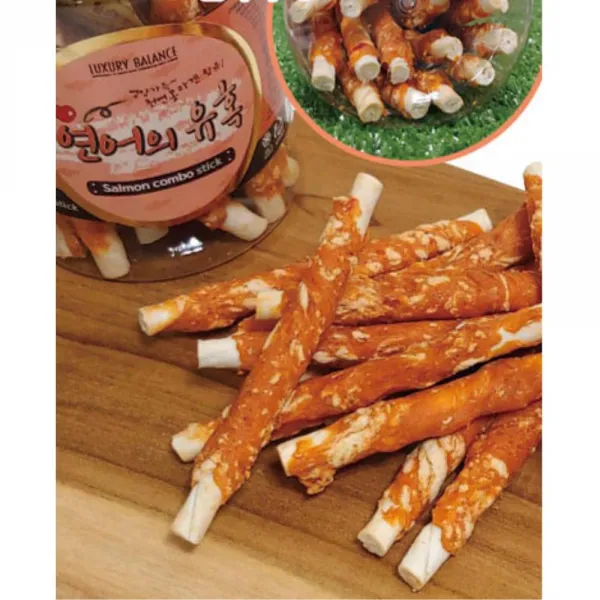 맛있는냄새 연어 스틱 190g) 중형견 입냄새 관리 간식 기호성좋은 맛있는냄새 다이어트, 1개