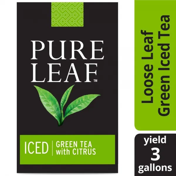 Pure Leaf 레인 포레스트 얼라이언스 인증 농장 3 갤런 차잎 소스 화 감귤 무가당 아이스 루스 티 파우치 메이드 그린 24 팩, 선택, 상세설명참조