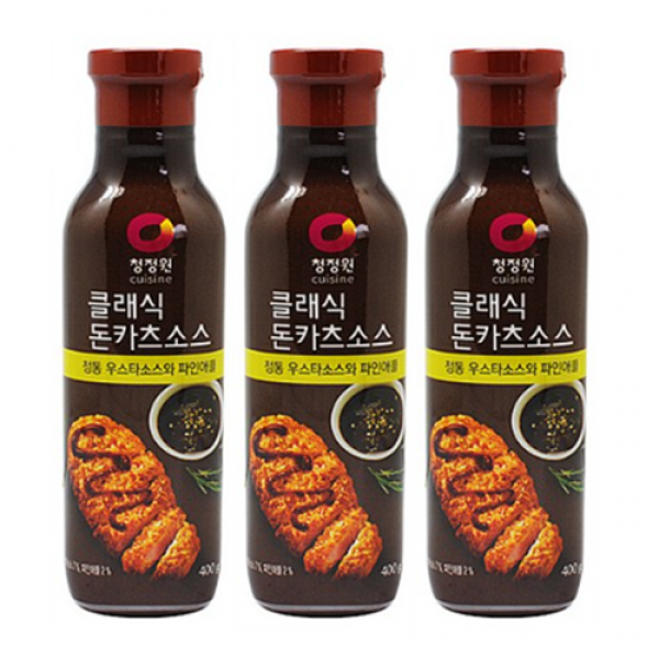 청정원 클래식돈카츠소스400g 돈가스 소스 돈까츠, 3개