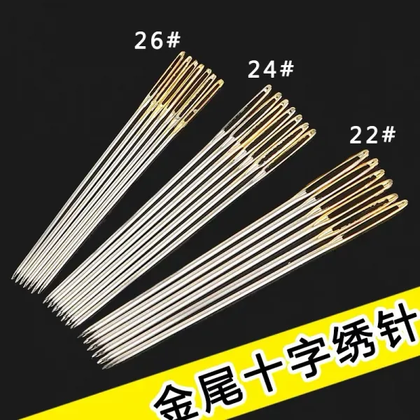 엣지모모 24 미드 격주수 무디다 헤드 깔끄럽지 않다 손 100 매 건 x2개, 십자수 사용 11CT 은꼬리침 24