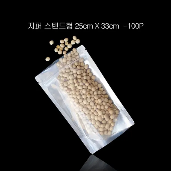 밑면 AL 지퍼스탠드 알루미늄 봉투 25X33cm 100매 L_C_29C730 알루미늄봉투, 제이엘디자인◎ 25X33cm