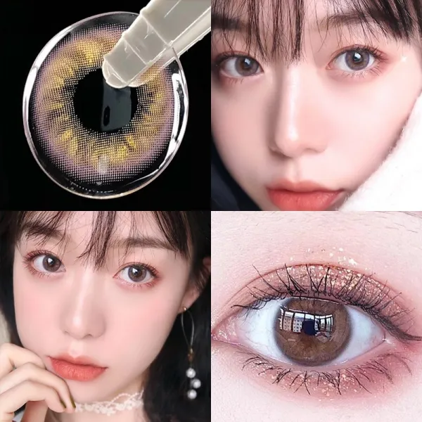 혼혈 메이 히토미 년던지다 여성 쇼트 직경 티나 거물급 블루 콘택트렌즈 일던지다 반년 던지다 TN, 300, 복분 보라색 140mm 여름 의지여름