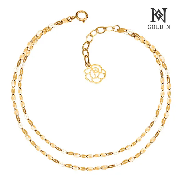 골드앤 14K 로즈미 두줄 팔찌 YG