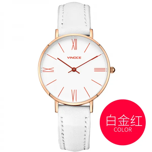  관부가세포함 가죽시계줄 Viko Time Watch Female Ins Style Simple Watch Female Belt Quartz Table Simple Atmosphere Ladie 560013655779