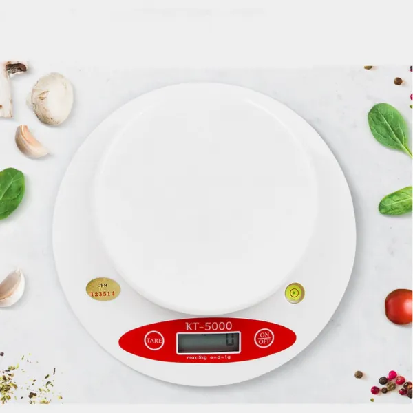 5kg 가정용 영점 1g 주방 전자 저울 소수점저울 0.1, KT-5000