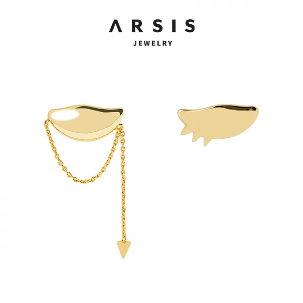 2참 장식 ARSIS 오리지널제작 디자인 매니쉬 로큰롤 커플 타입 드랜드 스터드 귓불 못
