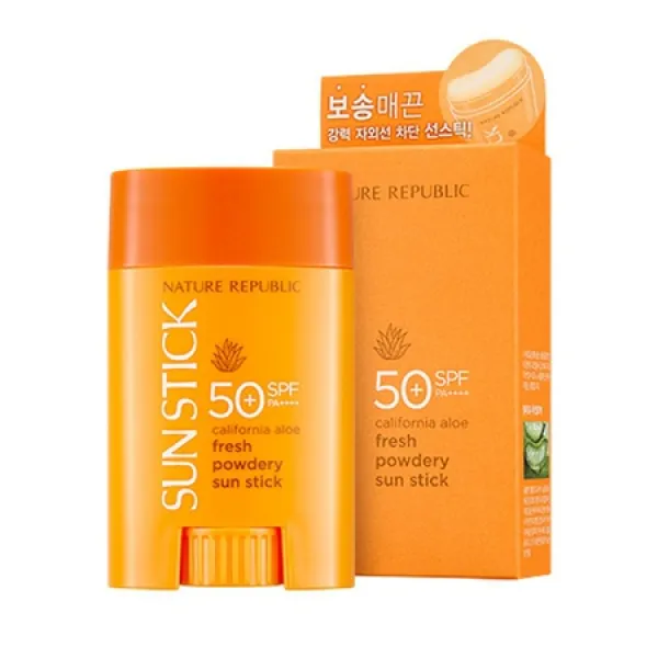 Nature Republic California Aloe Fresh Powdery Sun 스틱 SPF50 PA 22g 0.77 oz. PROD1670071901, 상세 설명 참조0, 상세 설명 참조0
