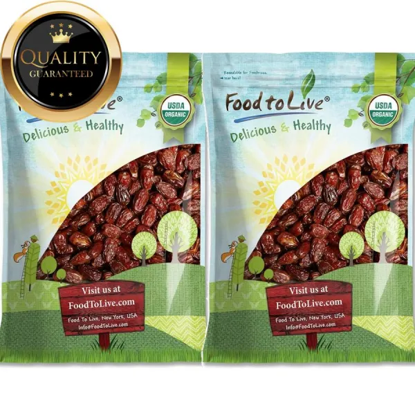 푸드 투 리브 건조 말린 과일 오가닉 메드줄 데이트 로우 비건 서트푸드 2.2kg 건조과일 과일칩 ２개　　 개당 96 500원 코드 422p 