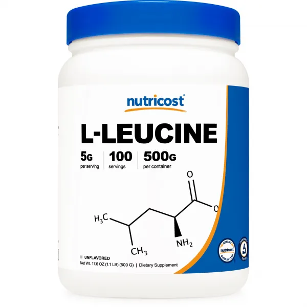 뉴트리코스트 L-류신 언플레이버드 글루텐 프리, 500g, 1개
