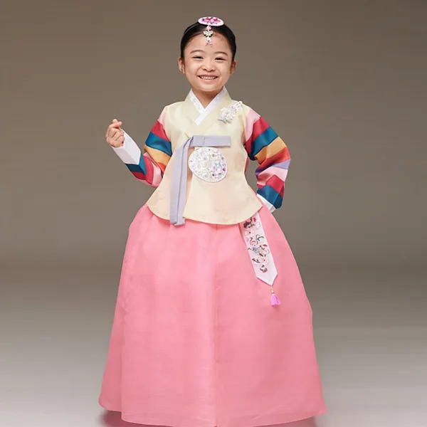 [진선미 여아 아동한복]신옥견/노랑당의 유아한복