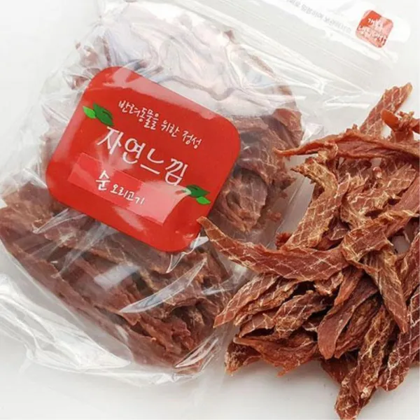 오리고기 수제간식 단백질풍부 200g 펫간식 별식 특식, 1개