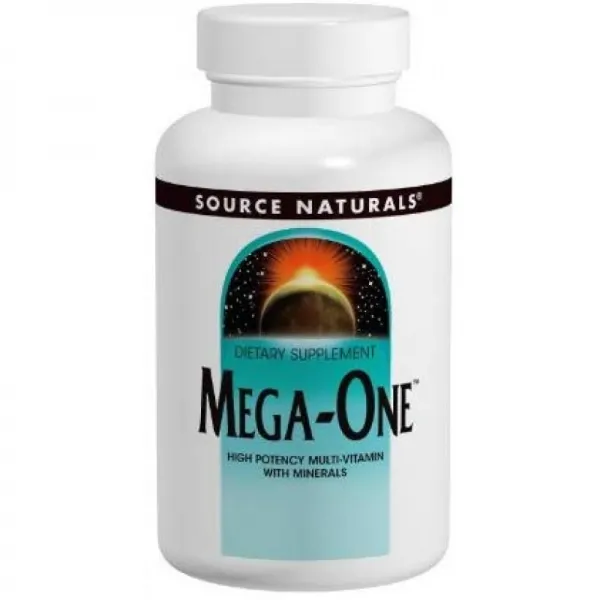 Source Naturals 메가 원 광물성 고위험 종합 비타민 90 정, 단일상품