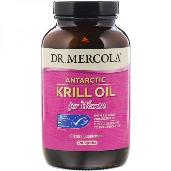 닥터머콜라 Dr. Mercola 여성용 남극 크릴 오일 270캡슐, 270개, 1개