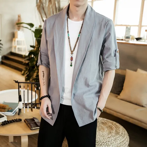 로얄 남자 여름자켓 린넨 마소재 가벼운자켓 Lkc