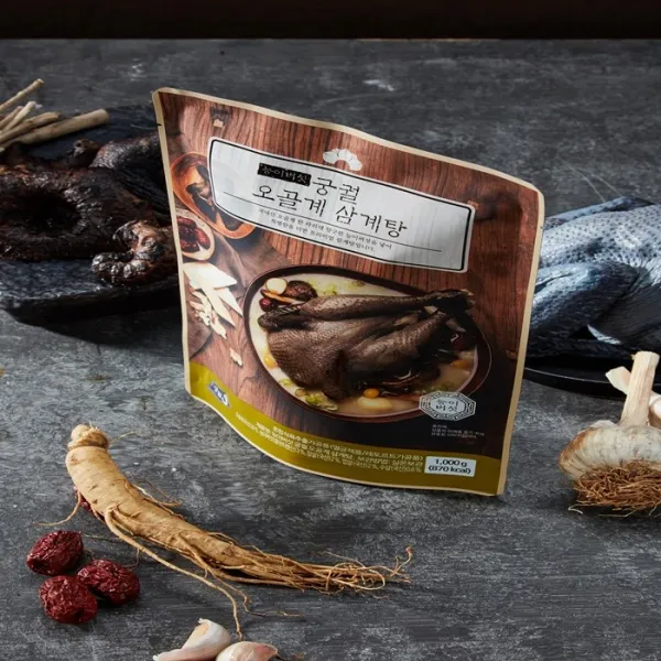 능이버섯 궁궐 오골계 삼계탕 1kg, 단품