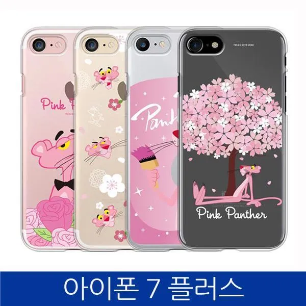 ksw3007 아이폰7플러스. 핑크팬더 플라워 클리어 폰케이스 iPhone7 PLUS mj999 case-묶음배송(5가능)