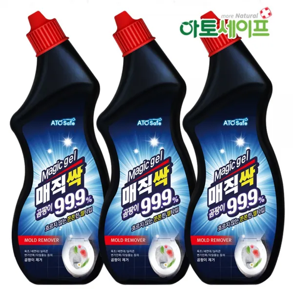 매직싹 베란다 벽 욕실 벽지 곰팡이제거제 (750ml 3개), 1set