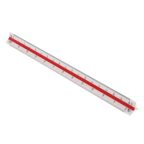 FWT30cm / 12 인치 플라스틱 엔지니어 삼각형 척도 설계 도면 작성자
