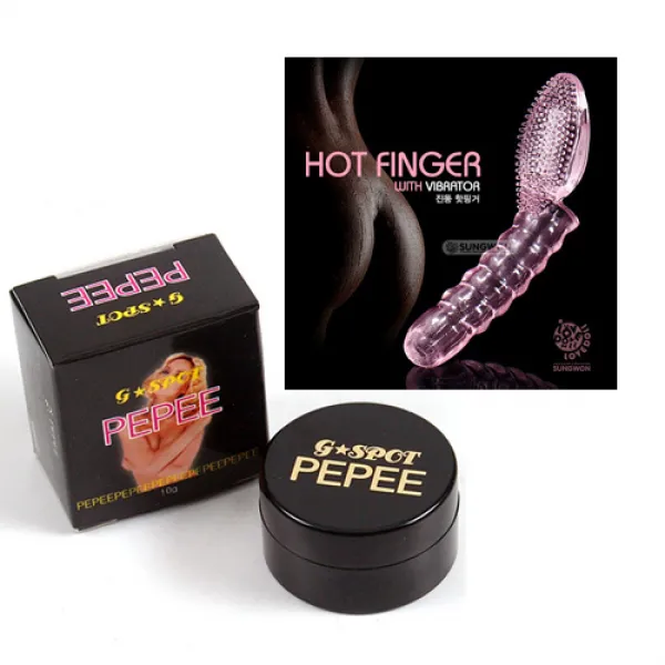 여성 흥분젤 PEPE 지스팟젤 10g + 진동 핫핑거 1개 (팩젤 8개 추가 증정!!!), 10ml