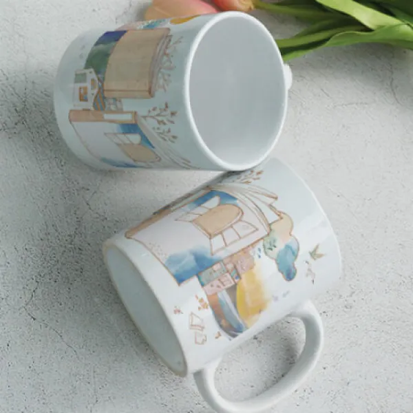 아트박스/꾸밈 Tf102 디자인머그컵2p 동화속책 본품